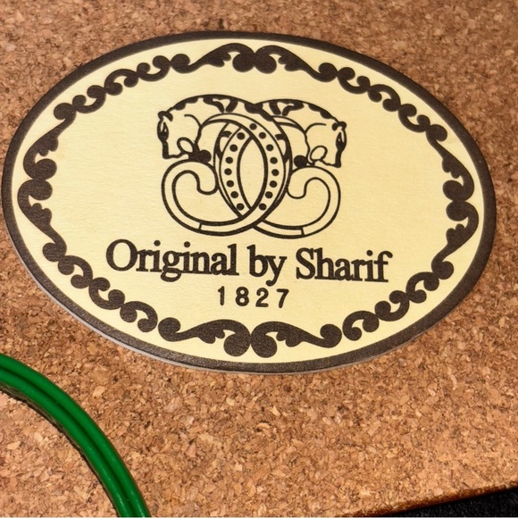 Sharif Green Snakeskin Print Crossbody Purse Chain Handbag Unique Designer - Picture 9 of 12